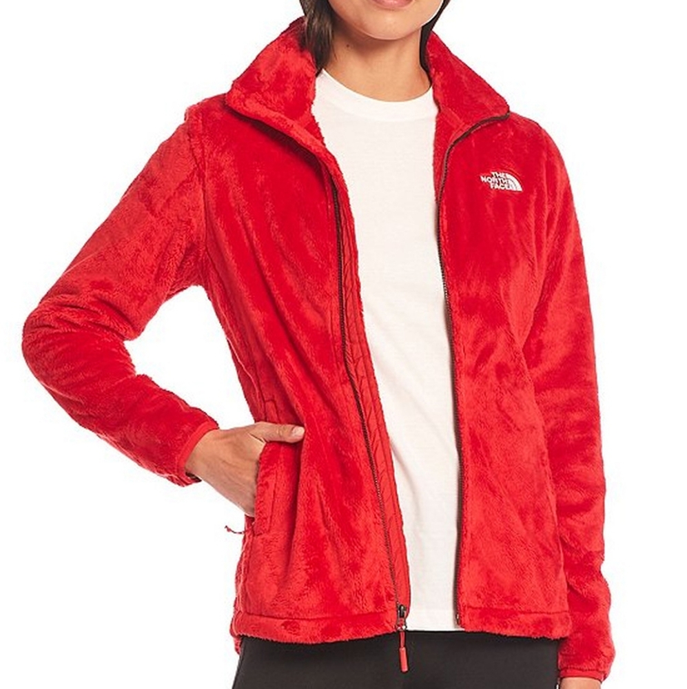The North Face Full Zip Fleece Jacket Red